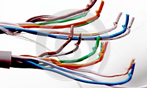 Colorful electrical cables