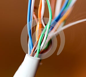 Colorful electrical cables