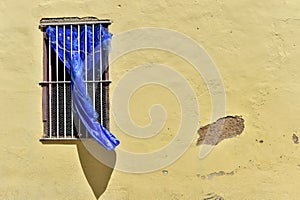 Colorful elements of traditional houses in the colonial town of Trinidad in Cuba.