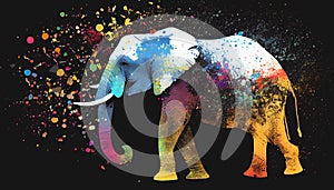 Colorful Elephant art