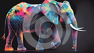 Colorful Elephant art