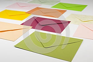 Colorful envelopes