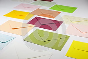 Colorful envelopes