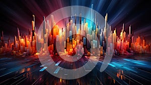 Colorful Equalizer Background