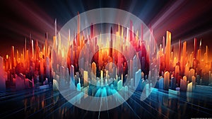 Colorful Equalizer Background