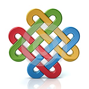 Colorful eternal knot