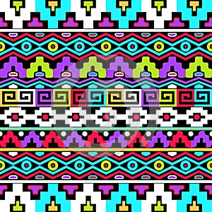 Colorful ethnic seamless pattern