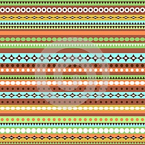 Colorful ethnic seamless pattern design