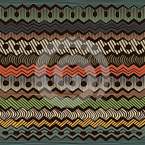 Colorful ethnic seamless pattern