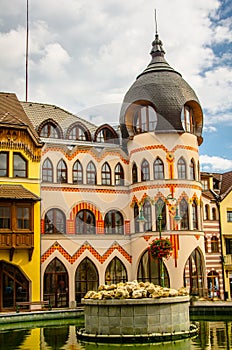 Europe Square in Komarno. Slovakia