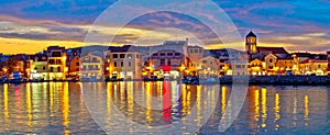 Colorful evening in Town of Vodice