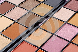 Colorful of eyeshadow palette cosmetic
