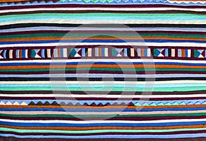 Colorful fabric alternation pattern