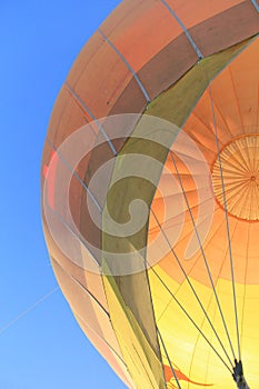 Colorful fabric dome of Hot Air Balloon