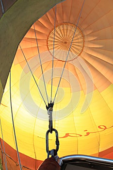 Colorful fabric dome of Hot Air Balloon