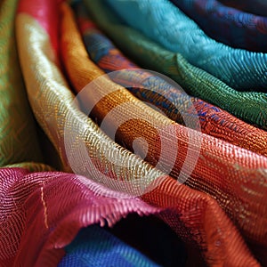 Colorful Fabric Folds