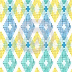 Colorful fabric ikat diamond seamless pattern