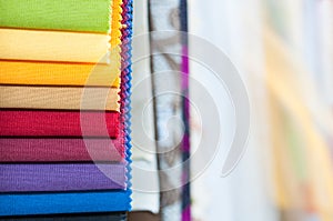 Colorful Fabric Samples Background