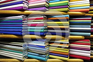 Colorful fabrics on sale