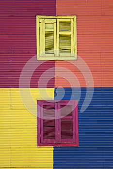 Colorful facade from Caminito in La Boca, Buenos Aires, Argentina