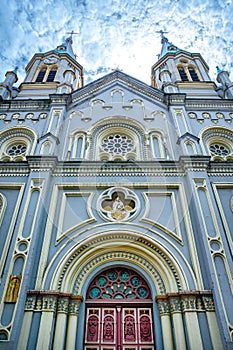 Colorful facade of the San Alfonso church photo