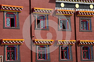 Colorful facade of Tibet, Kham photo