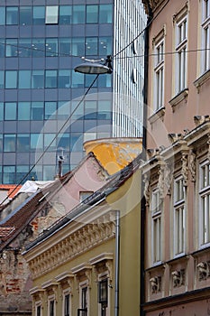 Colorful Facades in Zagreb, Croatia