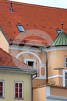 Colorful Facades in Zagreb, Croatia