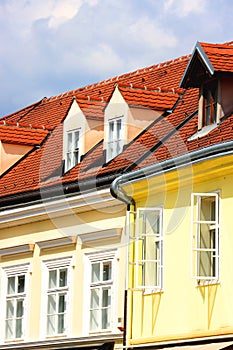 Colorful Facades in Zagreb, Croatia