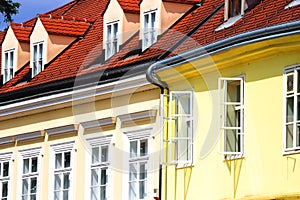 Colorful Facades in Zagreb, Croatia