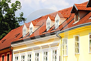 Colorful Facades in Zagreb, Croatia