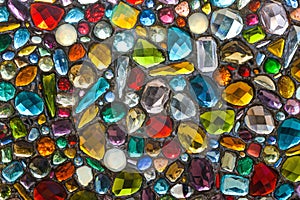 Colorful and fantastic glass stones