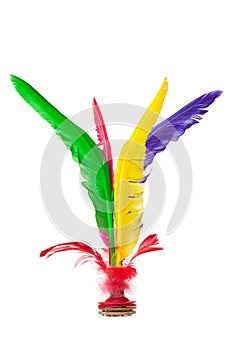 Colorful Feather Chinese Jianzi Kicking Shuttlecock