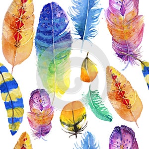 Colorful feathers photo