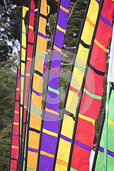 Colorful festival flags