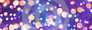 Colorful Festive abstract Background with bokeh lights