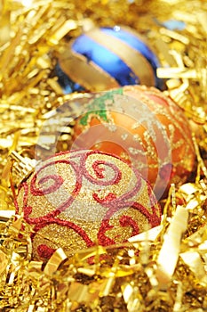 Colorful festive balls