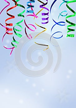 Colorful festive ribbon