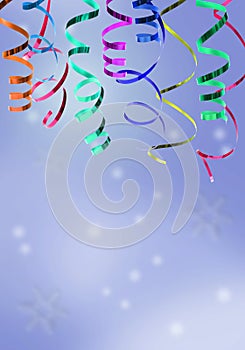Colorful festive ribbon