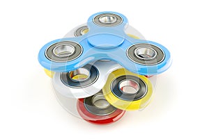 Colorful fidged Spinner - 3D Rendering