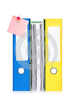 Colorful file folders