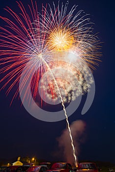 Colorful Fireworks Display