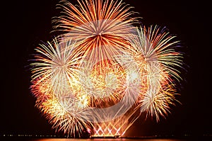 Colorful fireworks display photo