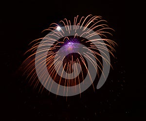 Colorful fireworks in Malta