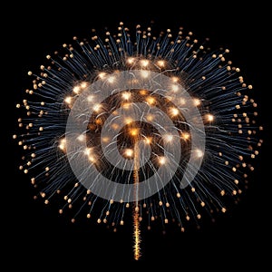 colorful fireworks on a night sky black background, festive sparkles explosion isolated on a black background, holyday concept,