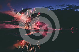 Annual Every year Firework show in the Glacier lagoon Iceland