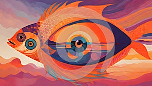 A Colorful Fish With a Big Eye, Generative a?