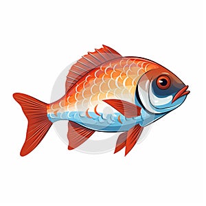 Colorful fish cartoon seafood mosquito fish for sale near me red white discus yellow danio colour stone for aquarium