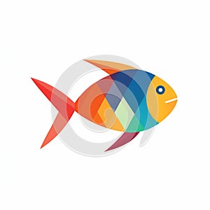 Colorful Fish Logo Design For Creative Business photo