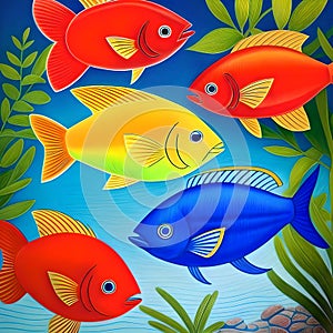 Colorful fishes